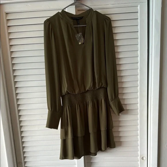 white house black market green dress White House Black Market | Dresses | White House Black Market Green Pleated  Wrap Dress